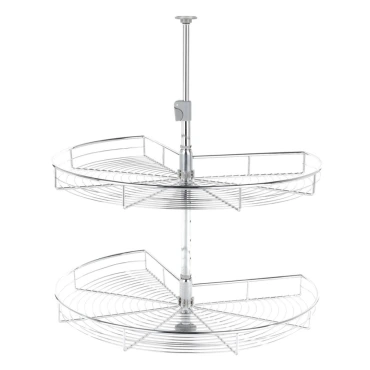 Carrousel 270° - Draad manden - Kastbreedte 800mm - Chroom