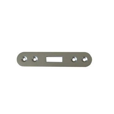 Sluitplaat Schuifdeurslot 104K Rond Messing Verchroomd 100x18mm