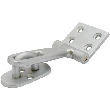 Overvalsluiting afsluitbaar 100x40mm incl. oogplaat Messing mat chroom