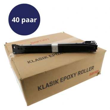 Ladegeleider 550mm gedeeltelijk uittrekbaar Zwart - 25KG draagvermogen - 40 paar