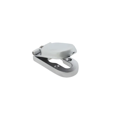 Profiel cilinder afdekkap 58x29x17mm per stuk per stuk Messing mat chroom