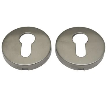 Rozet profiel cilinder verdekte montage 51mm rond per stuk Rvs mat small
