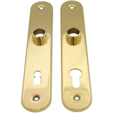 Deurschild Wc buitenzijde 230mm met vrij/bezet signalering per stuk Messing gepolijst chroom