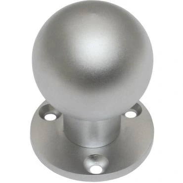 Deurknop Rond 45mm op montageplaat 50x4mm per stuk Messing gepolijst