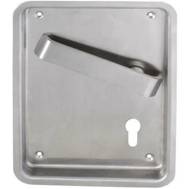 Deurkruk op schild tbv Pc slot Flush