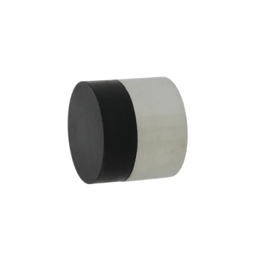 Deurbuffer Rvs geborsteld Ø30mm rond Zwart