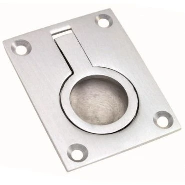 Luikring Messing gepolijst Chroom 50x38mm 