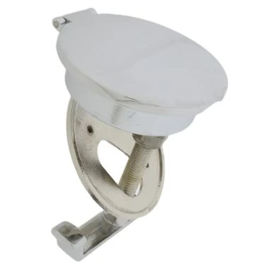 Luiksluiting Ø59mm z.Slot Rvs 316  bereik max 78mm