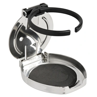 Bekerhouder Zwart kunststof inbouw Boormaat : 86mm Hoogte : 75mm