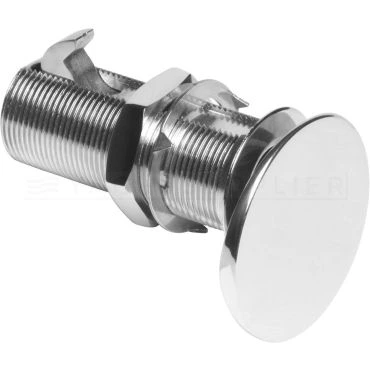 Drukknopsluiting Flush bekleed met lichtbruin leder