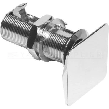 Drukknopsluiting Flush bekleed met lichtbruin leder