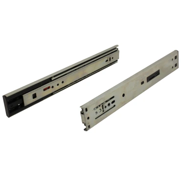 Kogelgeleider Volledig uittrekbaar Soft close 600mm Draagvermogen 30kg Inbouwbreedte 12.7mm Hoogte 46mm Demontabel Zink gecoat