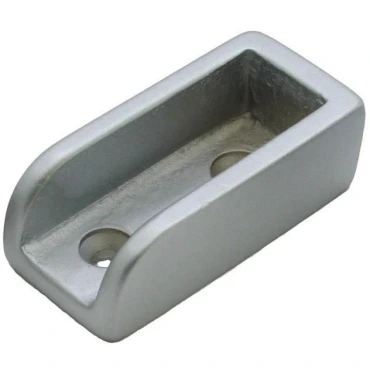 Slingerlijsthouder L=45mm voor 16mm plaatdikte Messing mat chroom 532116.9