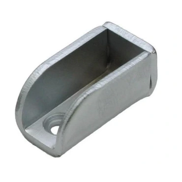 Slingerlijsthouder L= 25mm voor 8mm plaatdikte Messing mat chroom 532108.9